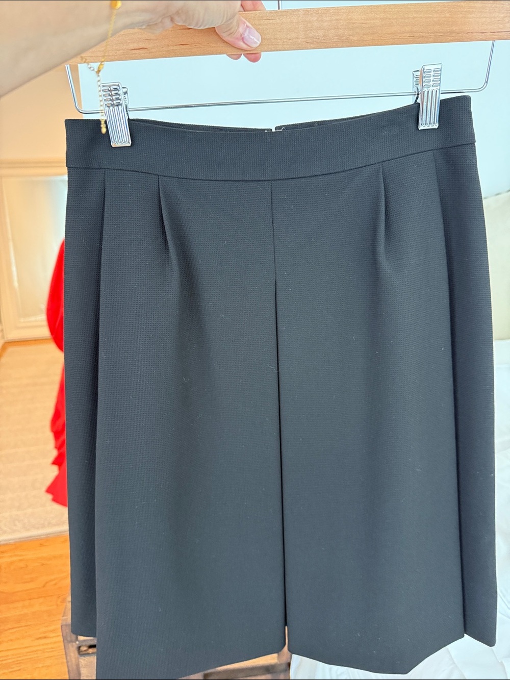 Classiques Entier Black A-Line Pleated Skirt